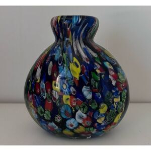 Rare VTG MURANO ART Glass Millefiori Mini Vase